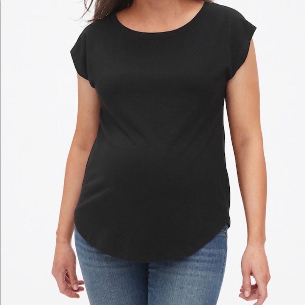 Gap Maternity Dolman Cap Sleeve Tee - Picture 4 of 4